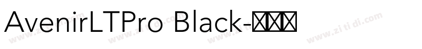 AvenirLTPro Black字体转换